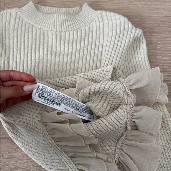 Zara Ruffled Knitted Top - Picture 3 of 5